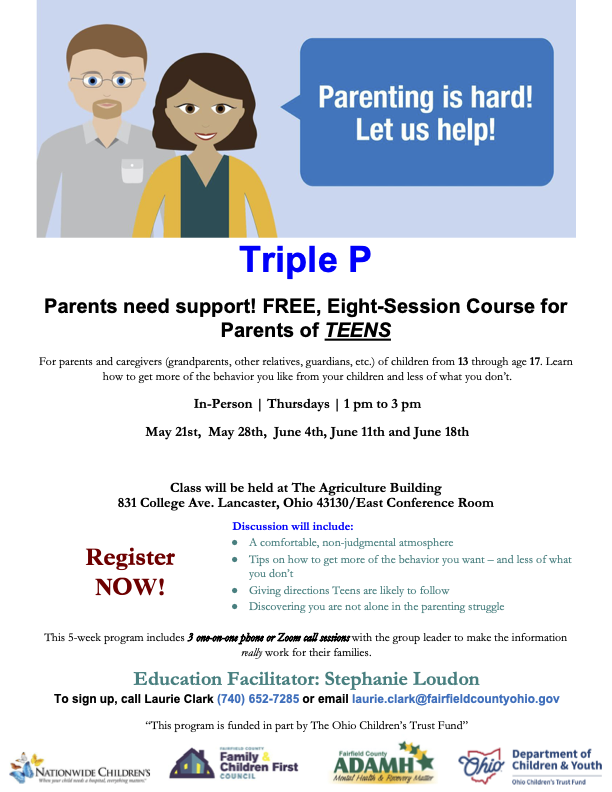 Triple P Teen Group flyer