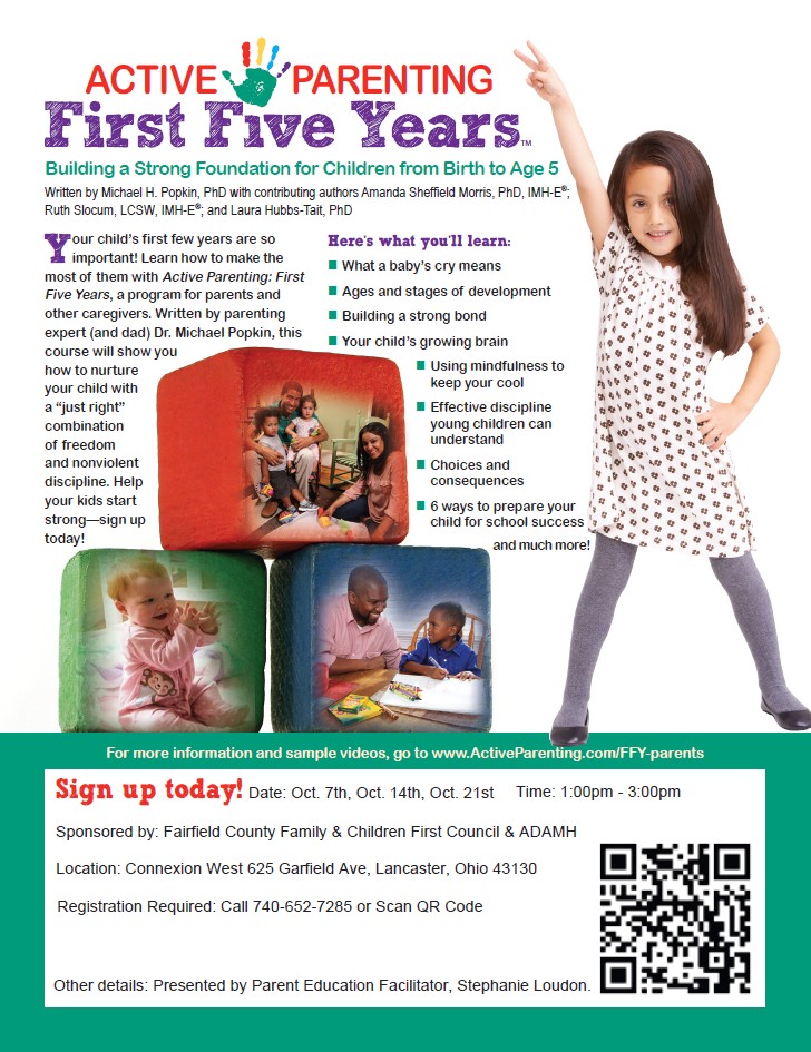 Active Parenting First Five Years workshop flyer