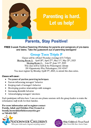 PARENTS, STAY POSITIVE ad