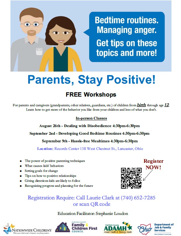 Triple P Level 3 Group discussion workshops flyer
