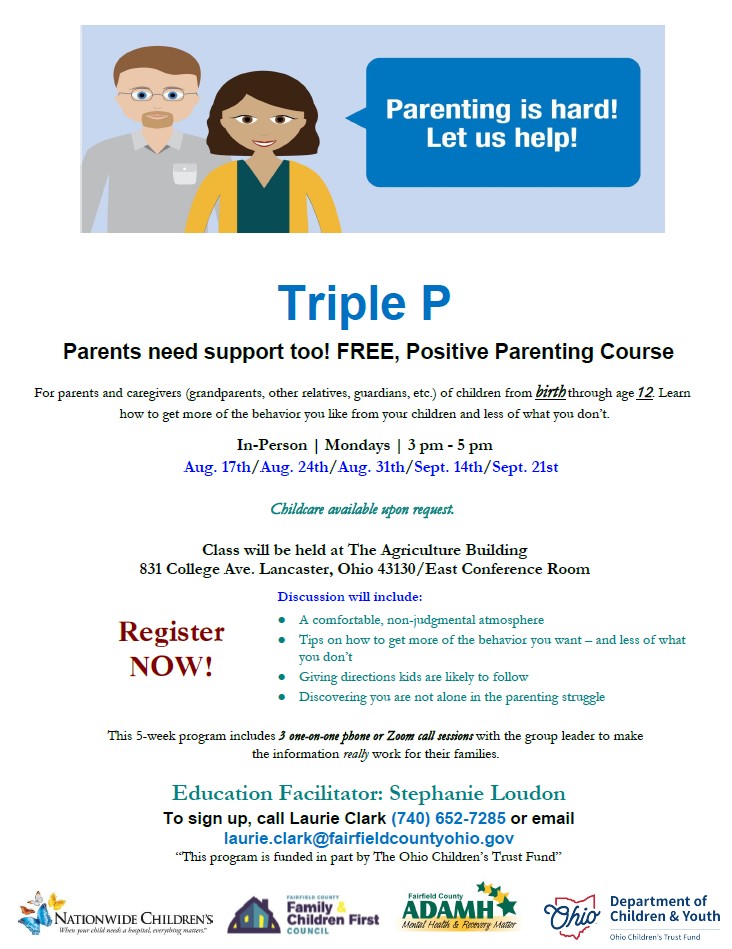 Triple P Group Birth–12 flyer