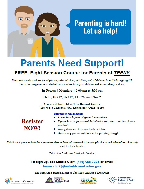 Triple P Teen Group flyer